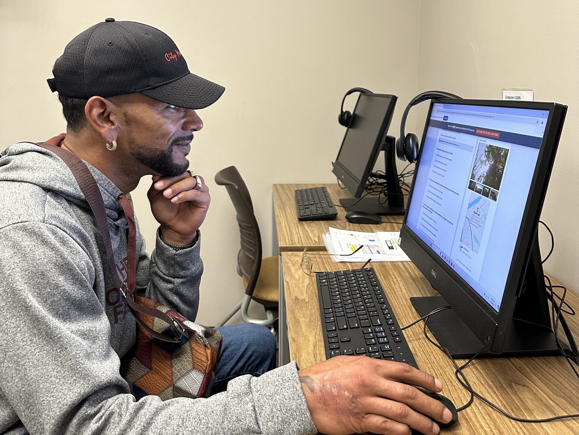 Edwin studying drivers license
