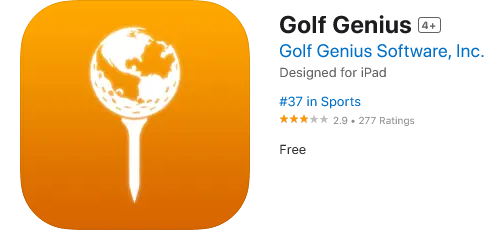 Golf Genius App Screenshot